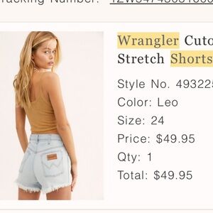 Wrangler Cutoff Stretch Shorts